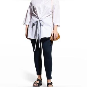 NWT Harshman Los Angeles White Button-Down Shirt Mariel Tunic Medium